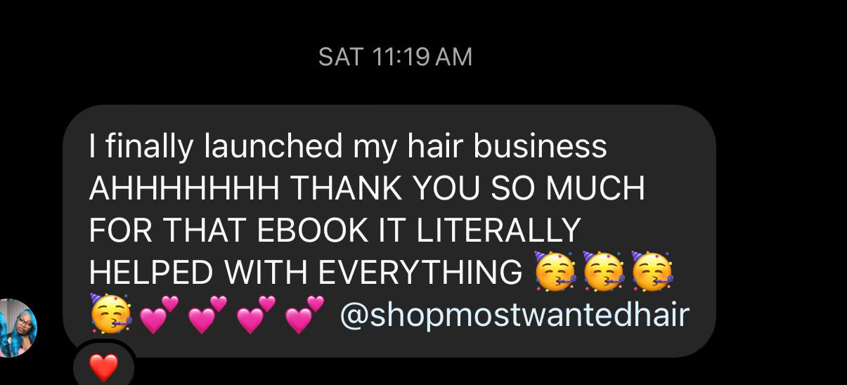 Hair Business Start Up Ebook