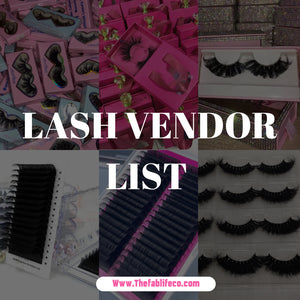 Lash Vendor List